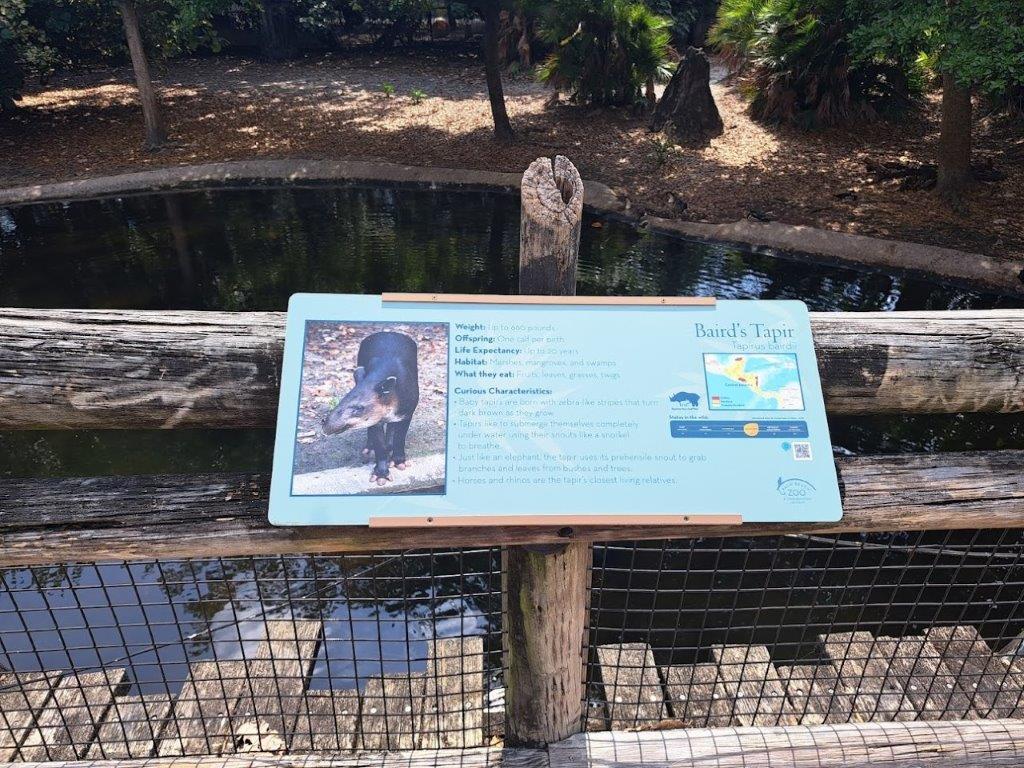 Zoo Exhibit Sign