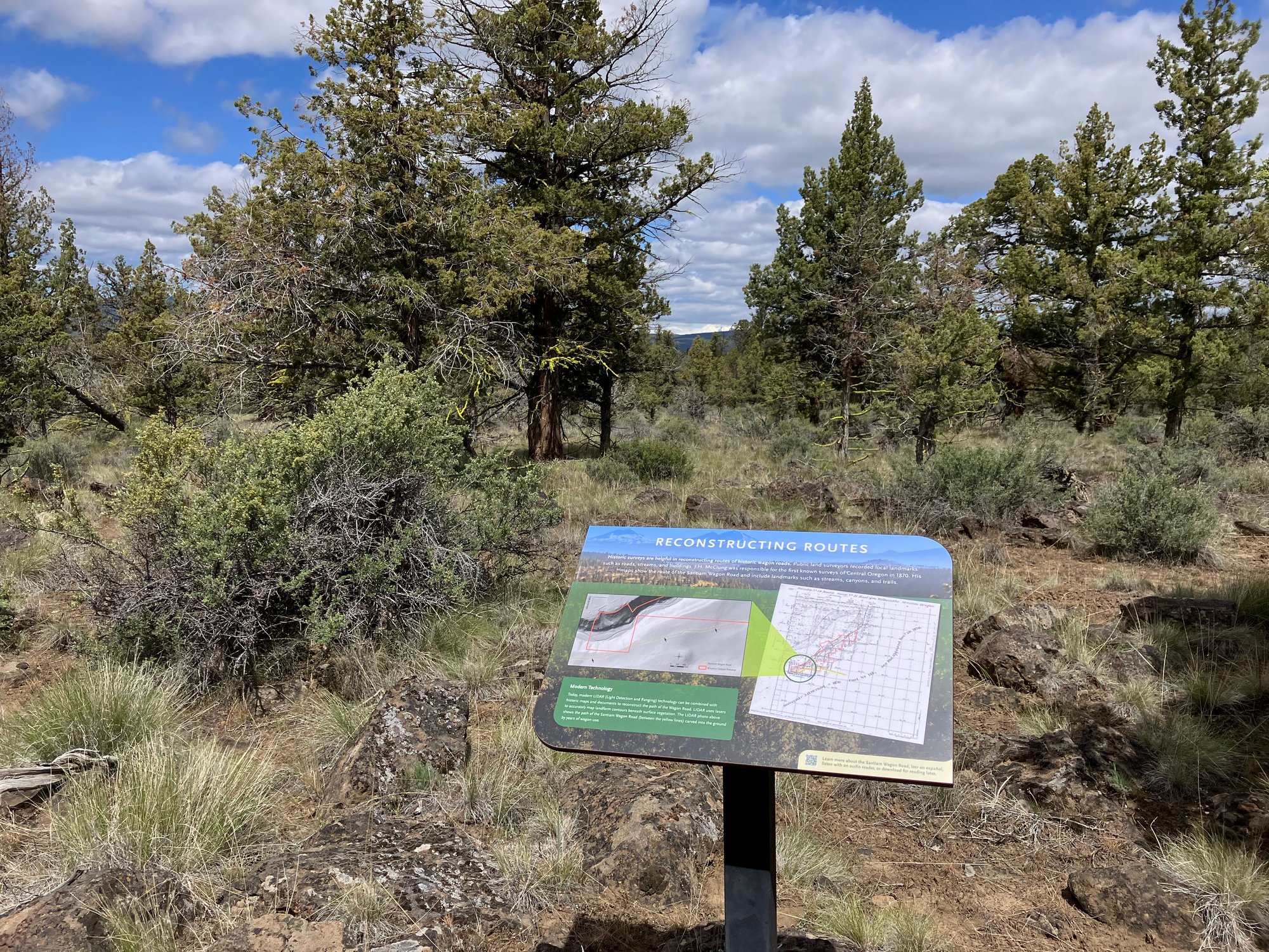 interpretive trail sign