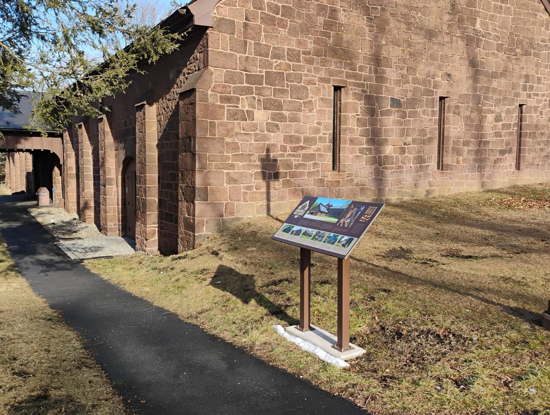 Double Pedestal Interpretive Sign 