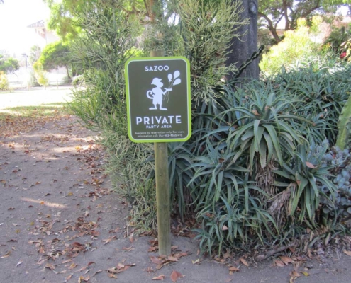 Zoo Outdoor Wayfinding Sign