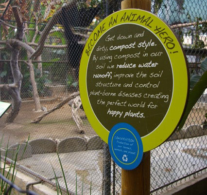 Outdoor Zoo Information Sign