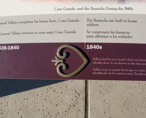 Close up of Weather Resistant Information Signage