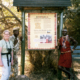 Custom outdoor park sign featuring native kenyan and staff