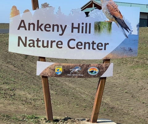 Ankeny Hill Nature Center Entry Sign